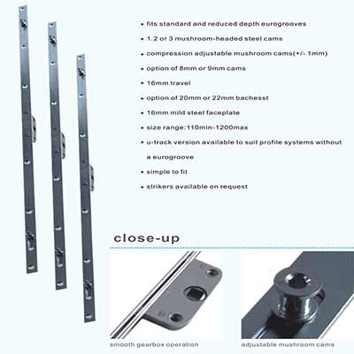 Espagnolettes Rods and Keeps     